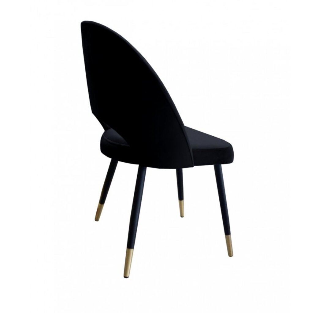 Velveta krēsls ēdamistabai, Decorates Tillo duo, 87x53 cm, melns cena un informācija | Virtuves un ēdamistabas krēsli | 220.lv