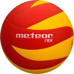 Волейбольный мяч Meteor Nex, размер 5, красный/желтый цена и информация | Волейбольные мячи | 220.lv