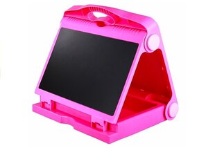 Saliekamā zīmēšanas tāfele ar piederumiem 2in1, rozā krāsā cena un informācija | Attīstošās rotaļlietas | 220.lv