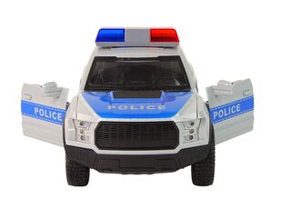 Policijas pikaps ar skaņas un gaismas efektiem, balts cena un informācija | Rotaļlietas zēniem | 220.lv
