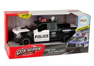 Полицейский пикап со звуковыми и световыми эффектами, черный цена и информация | Игрушки для мальчиков | 220.lv