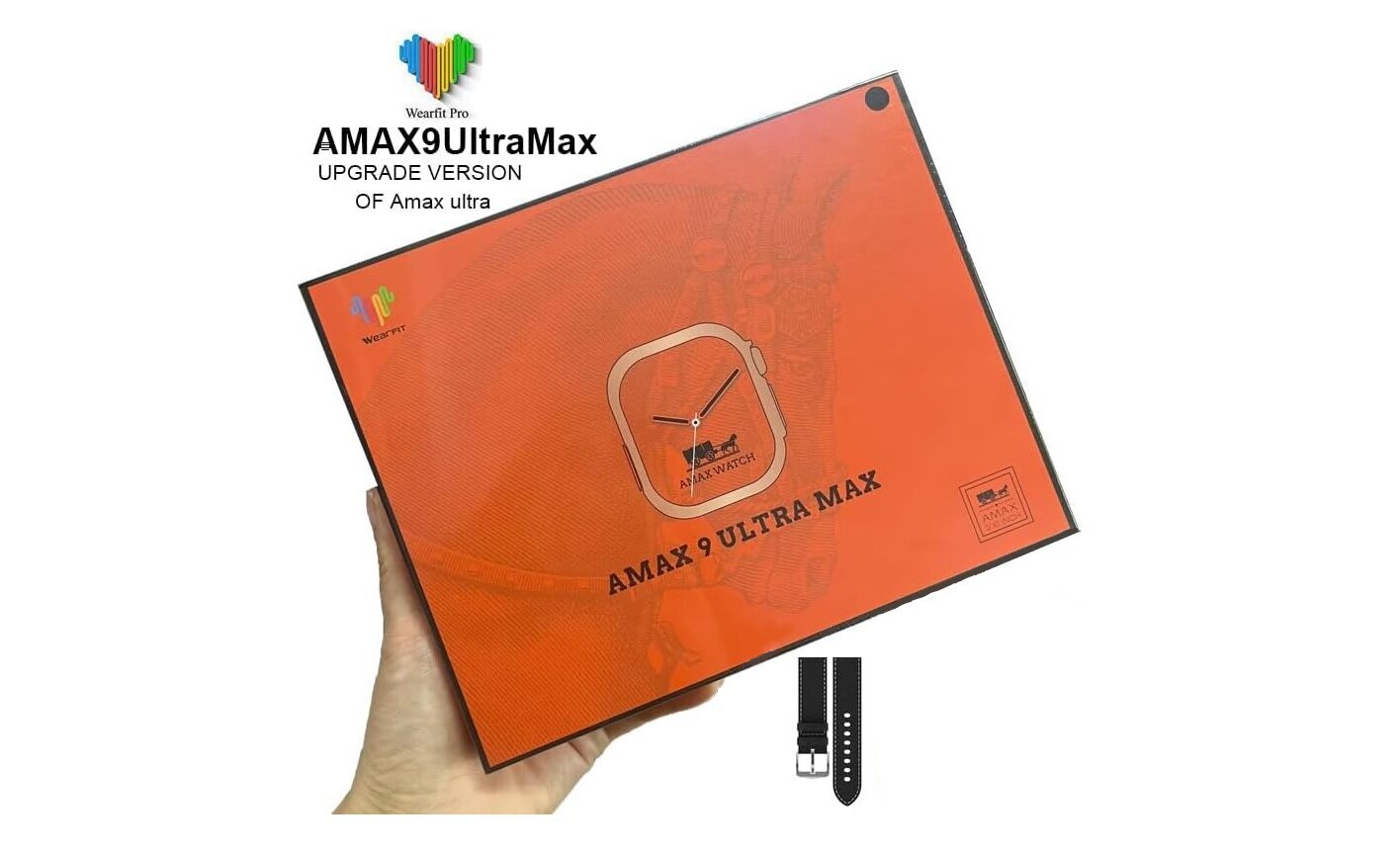 Amax 9 Ultra Max Black cena un informācija | Viedpulksteņi (smartwatch) | 220.lv