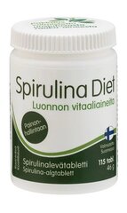 Uztura bagātinātājs Spirulina Diet, 115 tabletes цена и информация | Витамины, пищевые добавки, препараты для хорошего самочувствия | 220.lv