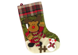 Ziemassvētku zeķes Ziemeļbriedis cena un informācija | Ziemassvētku dekorācijas | 220.lv