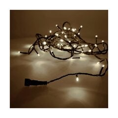 LED gaismu vītne EDM Balts (4 m) cena un informācija | Ziemassvētku lampiņas, LED virtenes | 220.lv