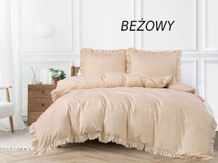 Комплект постельного белья из хлопка OPAL GREY 160x200 STONEWASHED цена и информация | Комплекты постельного белья | 220.lv