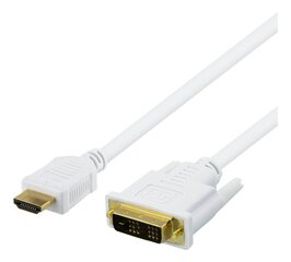 Deltaco HDMI - DVI, Full HD, 3 м цена и информация | Кабели и провода | 220.lv