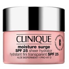 Sejas krēms Clinique Moisture Surge SPF25 Sheer Hydrator, 50 ml cena un informācija | Sejas krēmi | 220.lv