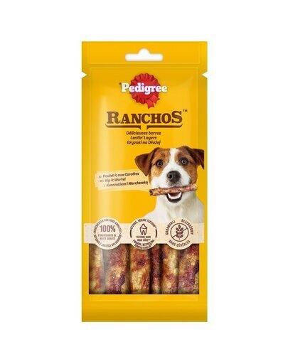 Pedigree Ranchos ar vistu un burkāniem, 12x40 g цена и информация | Gardumi suņiem | 220.lv