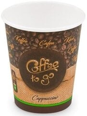 Papīra kafijas krūzes COFFEE TO GO, 200 ml, 50 gab. цена и информация | Праздничная одноразовая посуда | 220.lv