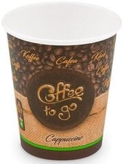 Papīra kafijas krūzes Coffee to go, 280 ml, 50 gab. cena un informācija | Vienreizējie trauki | 220.lv
