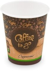 Papīra kafijas krūzes Coffee to go , 110 ml, 50 gab. цена и информация | Праздничная одноразовая посуда | 220.lv