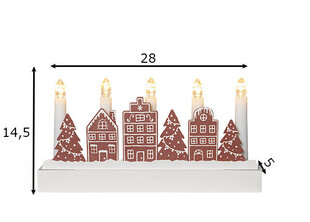 Gaismas Ziemassvētku dekorācija Adventes svečturis cena un informācija | Ziemassvētku dekorācijas | 220.lv
