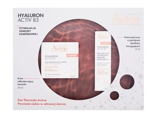 Sejas kopšanas komplekts Avène Hyaluron Activ B3 sievietēm: sejas krēms, 50 ml + acu krēms, 15 ml cena un informācija | Sejas krēmi | 220.lv