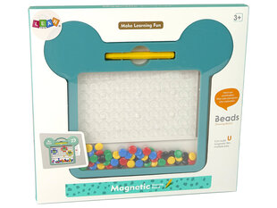Magnētiskā tāfele ar pērlītēm, 60 gab. cena un informācija | Attīstošās rotaļlietas | 220.lv