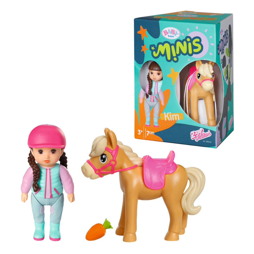 Minis rotaļu komplekts Zirgu rotaļas Baby born цена и информация | Rotaļlietas meitenēm | 220.lv