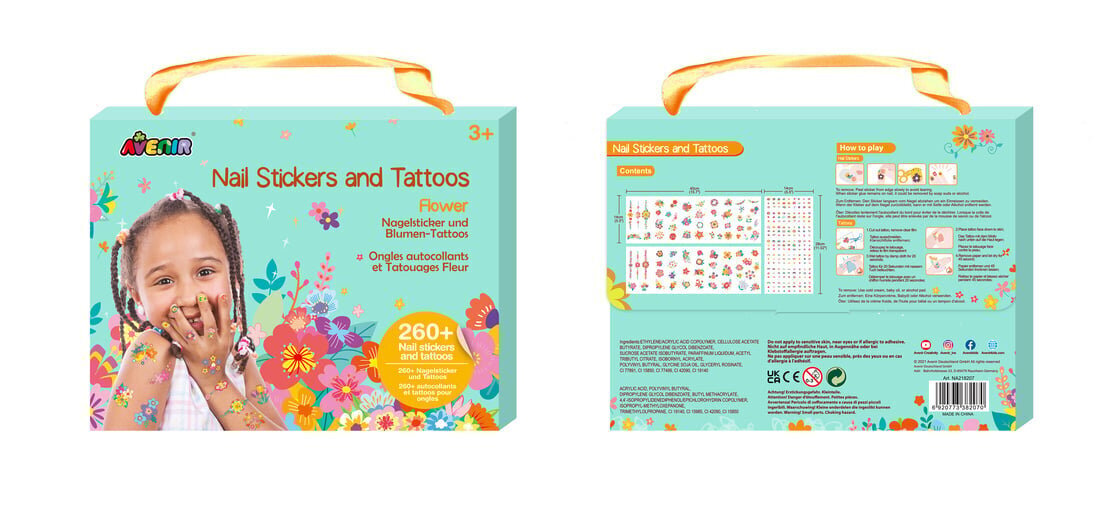 Nagu uzlīmes un tetovējumi - Ziedi, Avenir цена и информация | Attīstošās rotaļlietas | 220.lv