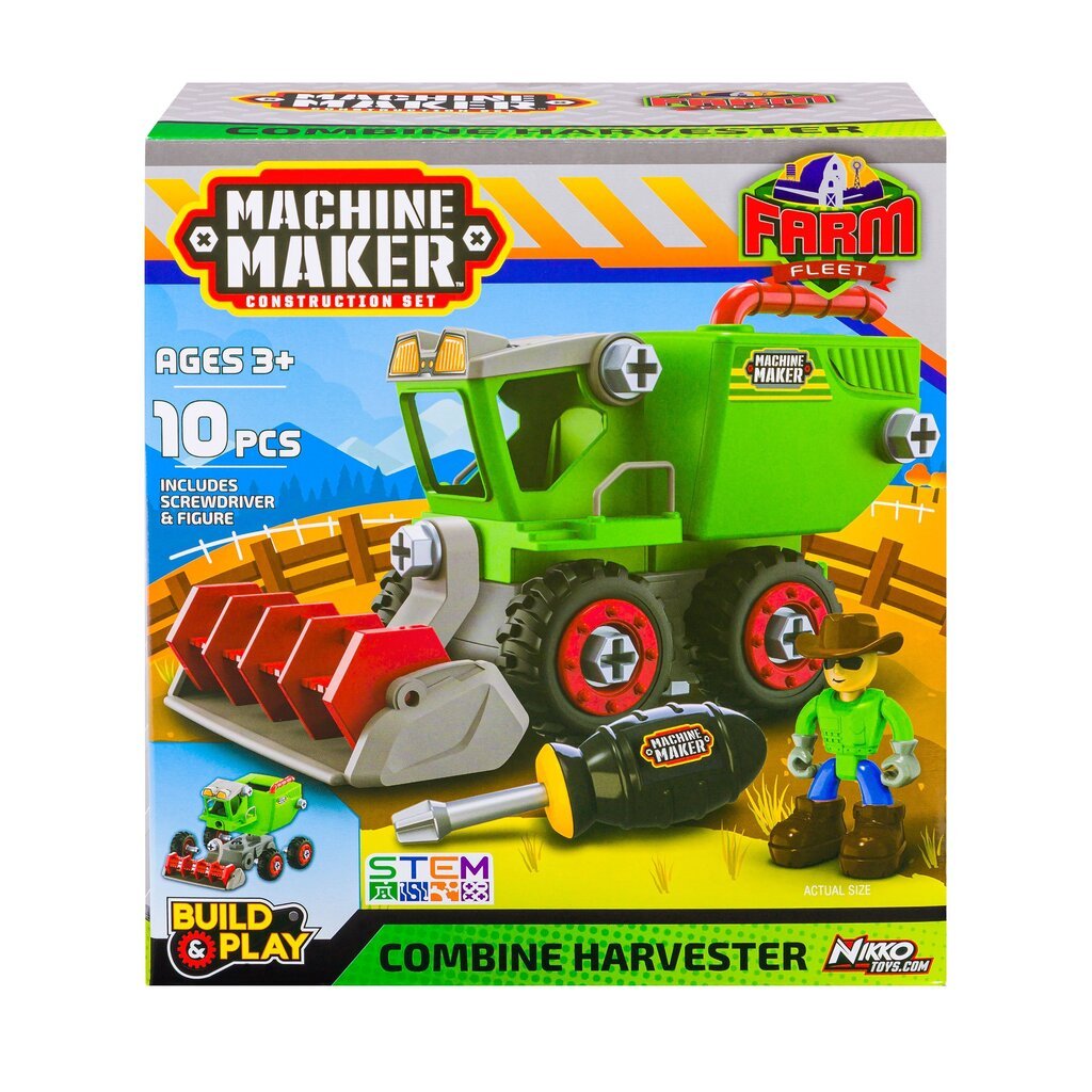 Lauksaimniecības mašīna Nikko, 10 daļas cena un informācija | Rotaļlietas zēniem | 220.lv