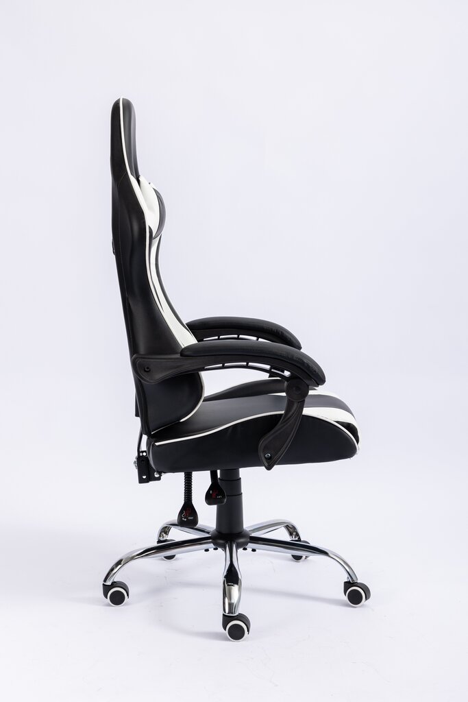 Spēļu krēsls, melns/balts цена и информация | Biroja krēsli | 220.lv
