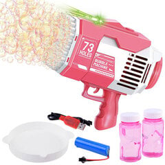 Игрушка-пистолет для пускания мыльных пузырей Bazooka, розовый цена и информация | Игрушки для песка, воды, пляжа | 220.lv