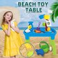 Ūdens un smilšu galds 2in1 Woopie, zils/zaļš cena un informācija | Ūdens, smilšu un pludmales rotaļlietas | 220.lv