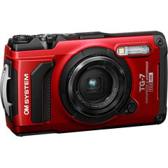 Olympus OM System Tough TG-7, красный цена и информация | Цифровые фотоаппараты | 220.lv