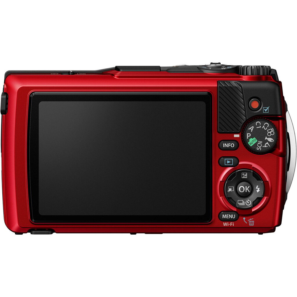 Olympus OM System Tough TG-7 red cena un informācija | Digitālās fotokameras | 220.lv