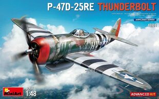 Līmējošais modelis MiniArt 48001 P-47D-25RE Thunderbolt Advanced Kit 1/48 цена и информация | Склеиваемые модели | 220.lv