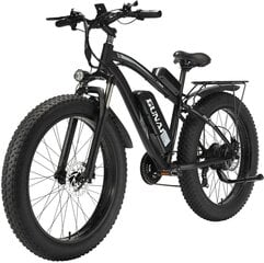 Электровелосипед GUNAI MX02S, черный, 1000Вт, 17Ач цена и информация | Электровелосипеды | 220.lv
