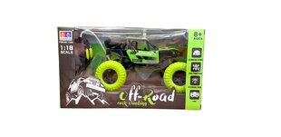 Радиоуправляемый металлический гоночный джип, зеленый цена и информация | Конструктор автомобилей игрушки для мальчиков | 220.lv