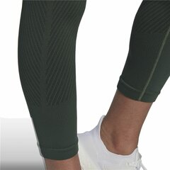 Sieviešu Sporta legingi Adidas Aeroknit Branded 7/8 Tight Zaļš цена и информация | Спортивная одежда для женщин | 220.lv