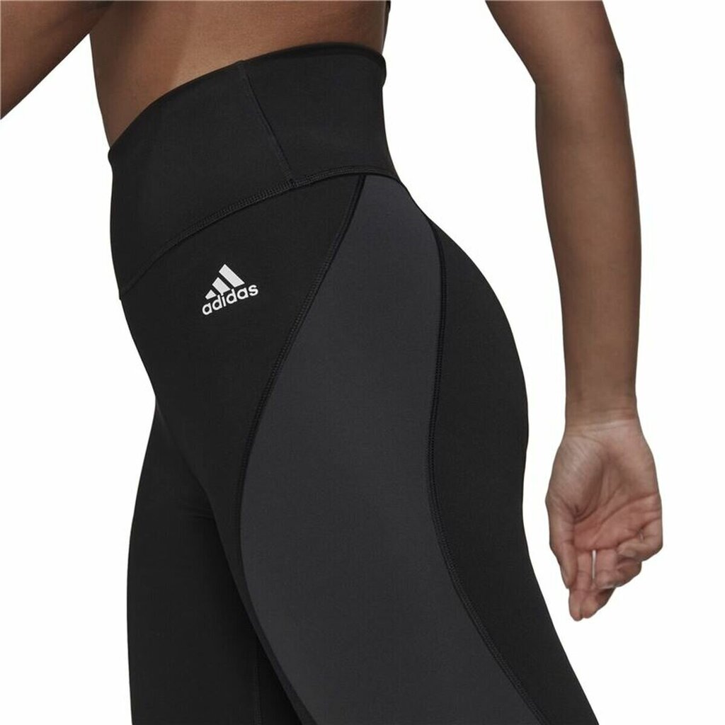 Sieviešu Sporta legingi Adidas 7/8 Essentials Hiit Colorblock Melns cena un informācija | Sporta apģērbs sievietēm | 220.lv