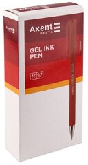 Gēla pildspalva Axent Delta, 0,7mm, sarkana cena un informācija | Rakstāmpiederumi | 220.lv