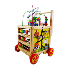 Koka mācību galds, krāsains cena un informācija | Attīstošās rotaļlietas | 220.lv