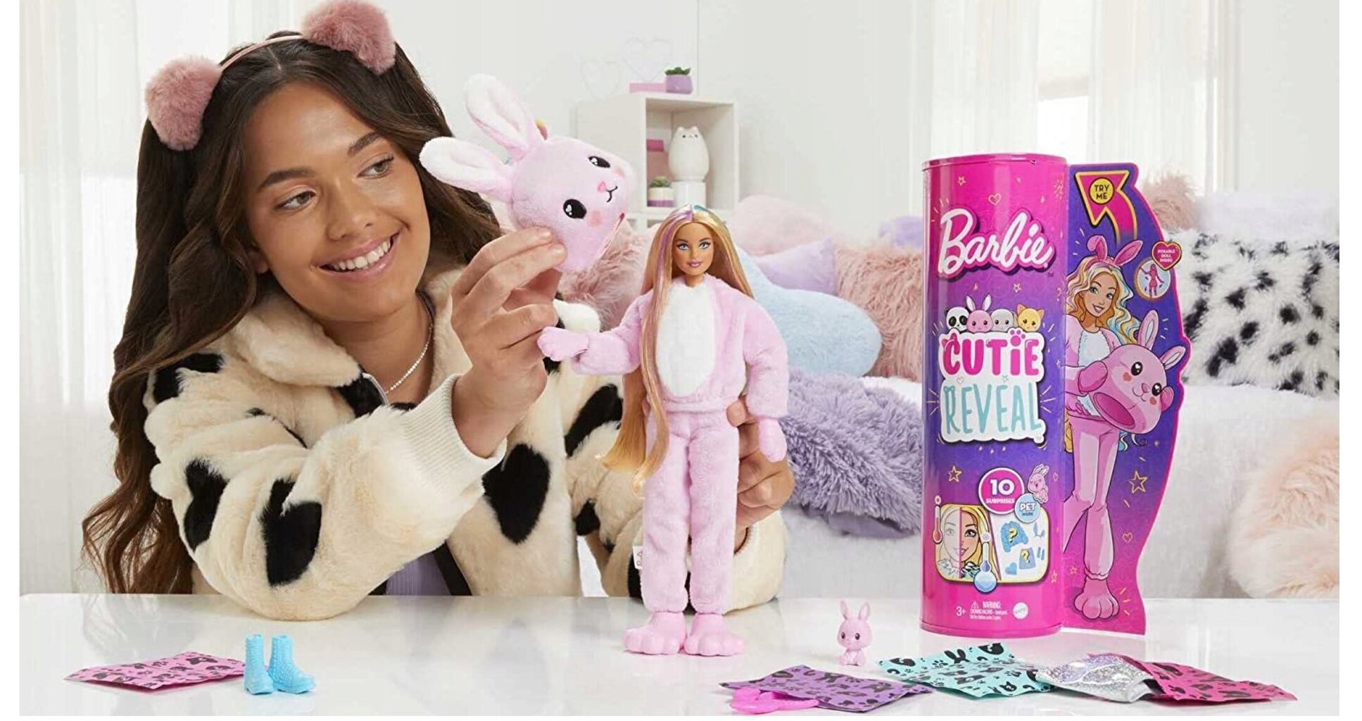 Komplekts Barbie Cutie Reveal Bunny Doll cena un informācija | Rotaļlietas meitenēm | 220.lv