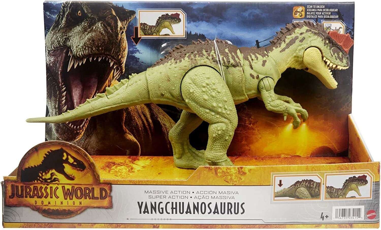 Juras laikmeta figūriņa Jurrasic World Yangchuanosaurus, 35 cm цена и информация | Rotaļlietas zēniem | 220.lv