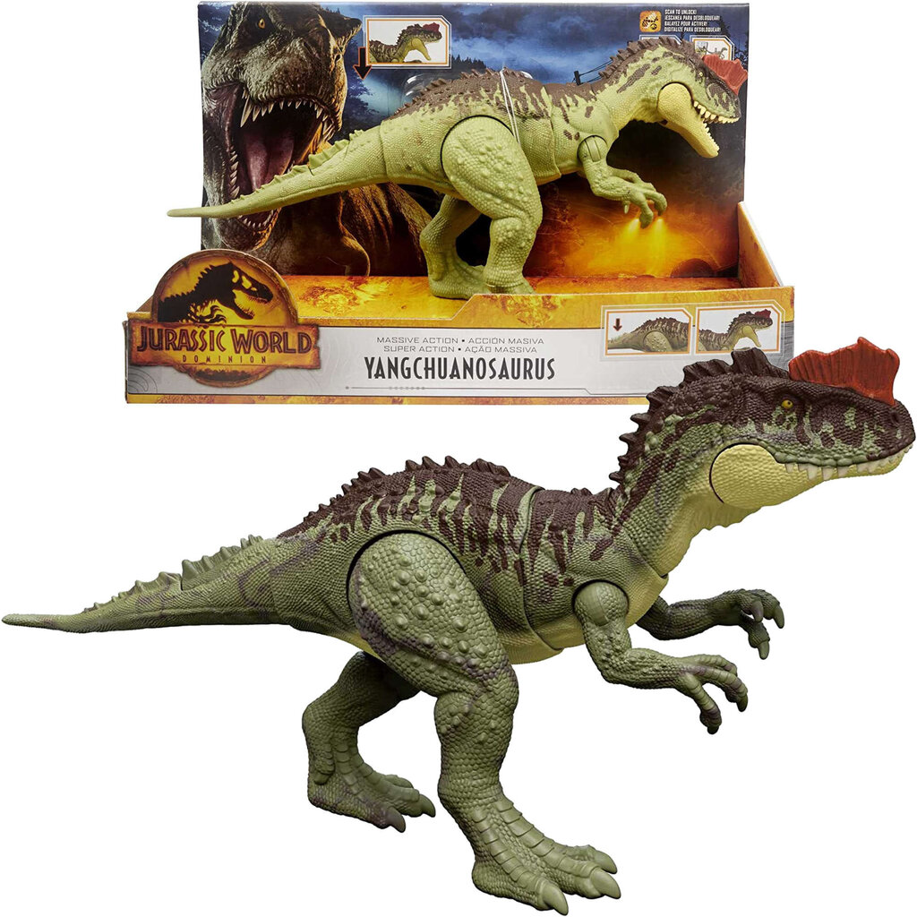 Juras laikmeta figūriņa Jurrasic World Yangchuanosaurus, 35 cm cena un informācija | Rotaļlietas zēniem | 220.lv