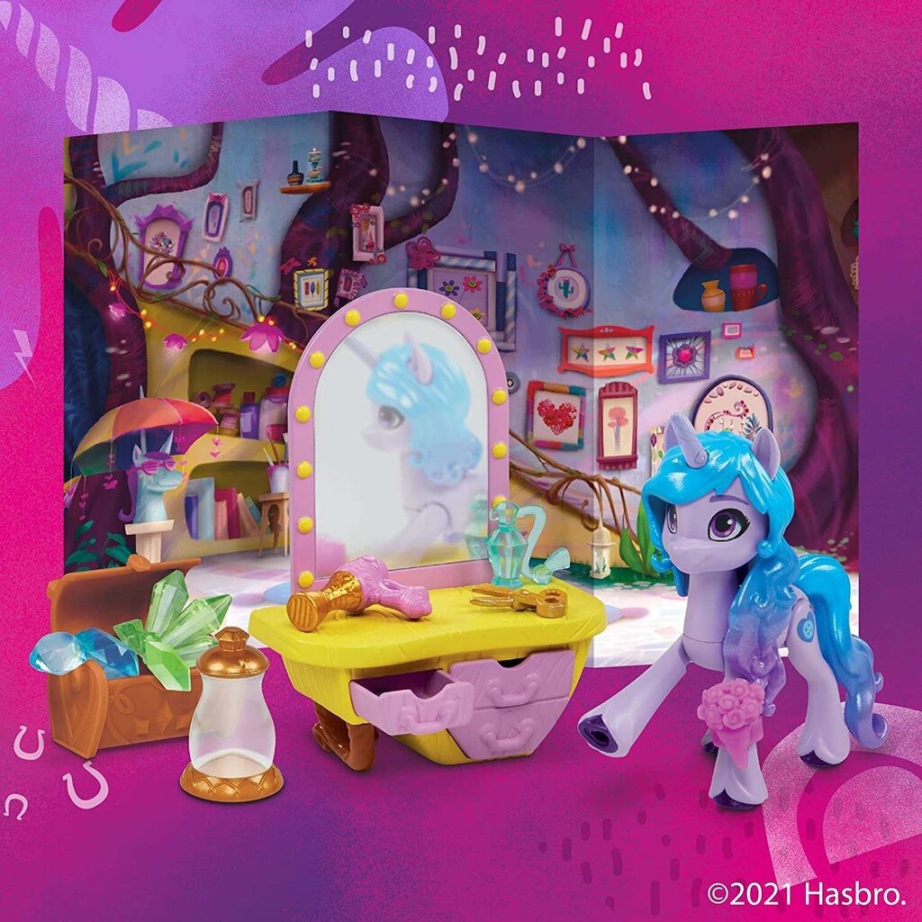 Skaistumkopšanas salona komplekts My Little Pony ar Izzy Moonbow figūriņu цена и информация | Rotaļlietas meitenēm | 220.lv