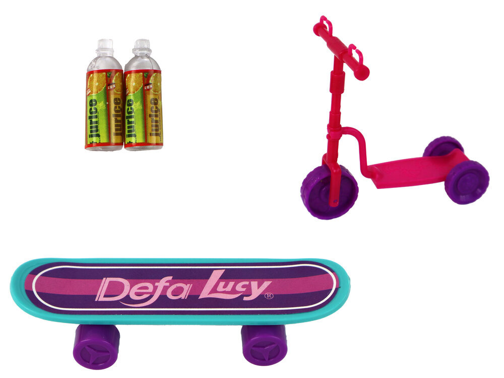 Lelles komplekts ar piederumiem Dega Lucy, rozā cena un informācija | Rotaļlietas meitenēm | 220.lv
