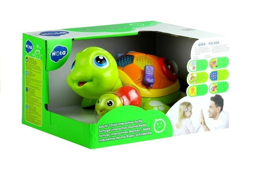 Interaktīvs bruņurupucis Hola, zaļš cena un informācija | Rotaļlietas zīdaiņiem | 220.lv
