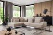 Kreisās puses stūra dīvāns Bogart Nicole, smilškrāsas cena un informācija | Stūra dīvāni | 220.lv
