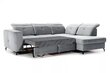 Labās puses stūra dīvāns Bogart Belavio, pelēks cena un informācija | Stūra dīvāni | 220.lv