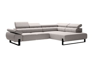 Labās puses stūra dīvāns Bogart Verica, pelēks cena un informācija | Stūra dīvāni | 220.lv
