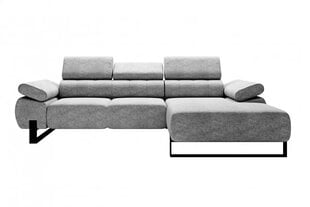 Labās puses stūra dīvāns Bogart Verica Mini, pelēks cena un informācija | Stūra dīvāni | 220.lv
