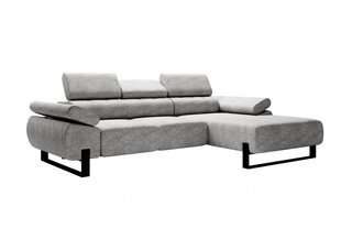 Labās puses stūra dīvāns Bogart Verica Mini, pelēks cena un informācija | Stūra dīvāni | 220.lv