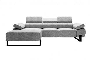 Kreisās puses stūra dīvāns Bogart Verica Mini, pelēks cena un informācija | Stūra dīvāni | 220.lv