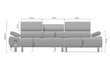 Kreisās puses stūra dīvāns Bogart Verica Mini, pelēks cena un informācija | Stūra dīvāni | 220.lv