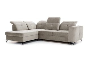 Kreisās puses stūra dīvāns Bogart Belavio, smilškrāsas cena un informācija | Stūra dīvāni | 220.lv
