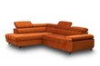 Kreisās puses stūra dīvāns Bogart Dragonis, oranžs цена и информация | Stūra dīvāni | 220.lv
