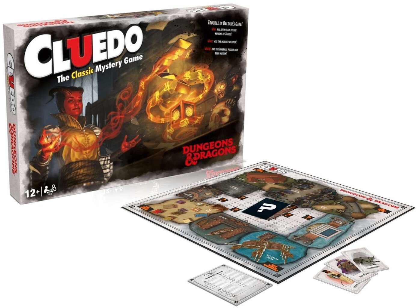 Sociālā detektīvspēle Winning Moves Cluedo Dungeons & Dragons, EN cena un informācija | Galda spēles | 220.lv